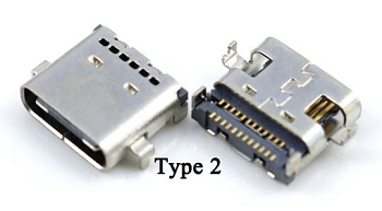 Разъем USB TYPE-C для ноутбука Lenovo ThinkPad T480 T580 L480 L580 L490 VER-2