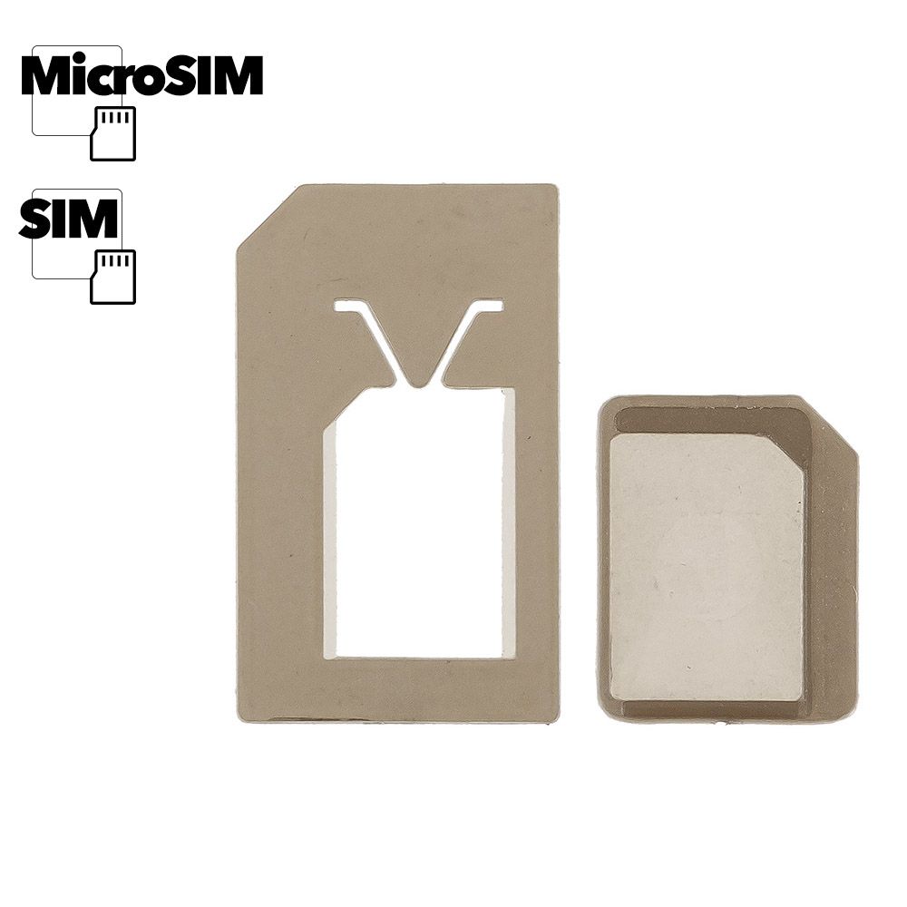 Адаптер, переходник Адаптер microsim (micro sim) на sim для iPad, iPad 2 и iPhone 4/4s