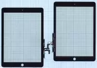 Сенсорное стекло (тачскрин) для Apple iPad Air (A1474, A1475, A1476), черное (OEM)