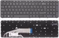Клавиатура для ноутбука HP ProBook 450 G3, 455 G3, 470 G3, 650 G2, 655 G2, черная, с рамкой