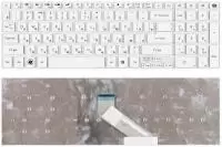 Клавиатура для ноутбука Gateway NV55S, NV57H, NV75S, NV77H, TS45 белая