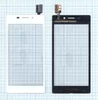 Сенсорное стекло (тачскрин) для Sony Xperia M2 Aqua, белый