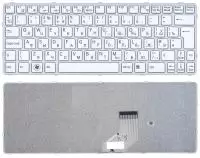 Клавиатура для ноутбука Sony Vaio SVE11 белая с белой рамкой