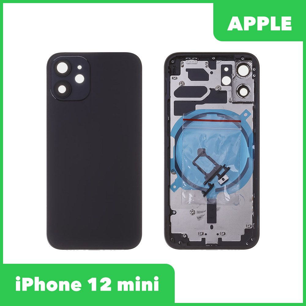 Корпус для Apple iPhone 12 mini (черный) 0L-00058608 купить в Минске, цена