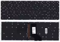 Клавиатура для ноутбука Acer Aspire VN7-593G, черная с подсветкой