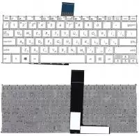 Клавиатура для ноутбука Asus F200CA, F200LA, F200MA, X200 белая, без рамки, плоский Enter
