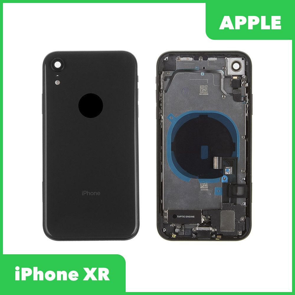 Корпус для Apple iPhone XR в сборе со шлейфами (черный) оригинал  0L-00063038 купить в Минске, цена