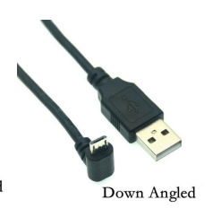 Кабель USB Type A на Micro USB угол вниз 1 м
