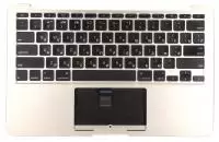 Клавиатура для ноутбука Apple A1370 2010+, черная без подсветки, плоский Enter топ-панель