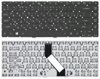 Клавиатура для ноутбука Acer Aspire V5-471 V5-431, черная с подсветкой, без рамки