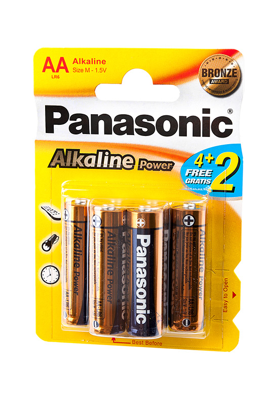 Батарейка (элемент питания) Panasonic Alkaline Power LR6APB/6BP LR6 BL6 ...