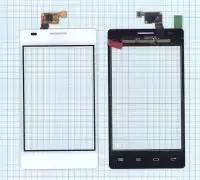 Сенсорное стекло (тачскрин) для LG Optimus L5 Dual E615, белый