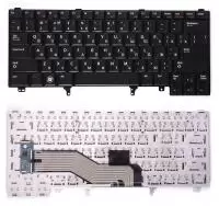Клавиатура для ноутбука Dell Latitude E6320, E6420, E5420, черная без указателя