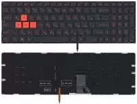 Клавиатура для ноутбука Asus GL702, черная с красной подсветкой
