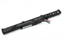 Аккумулятор (батарея) для ноутбука Asus X450J (A41-X550E), 14.8В, 2600мАч, черный (OEM)