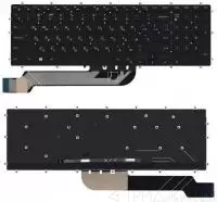 Клавиатура для ноутбука Dell Inspiron 15-5565, 5567, 5570, 7000, черная с подсветкой