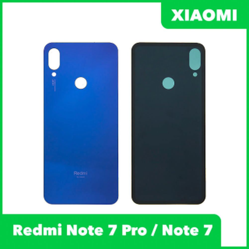 Задняя крышка корпуса для Xiaomi Redmi Note 7 Pro (Note 7), синяя  0L-00046617 купить в Минске, цена