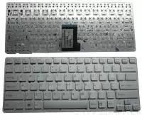 Клавиатура для ноутбука Sony Vaio VPC-CA, VPC-SA серебряная, без рамки
