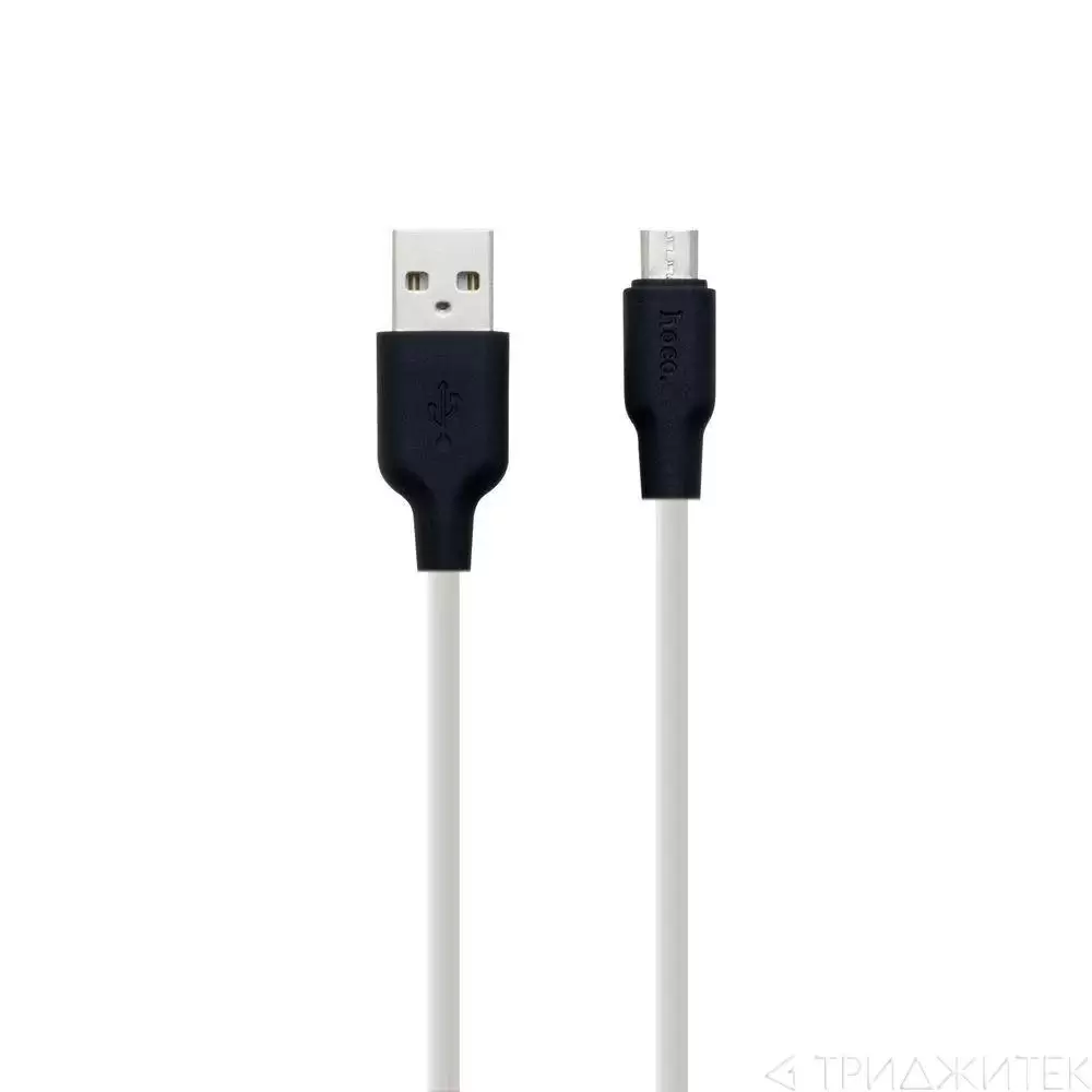 Кабель USB Hoco (X21) MicroUSB (черно, белые) GS-00005636 купить в Минске,  цена