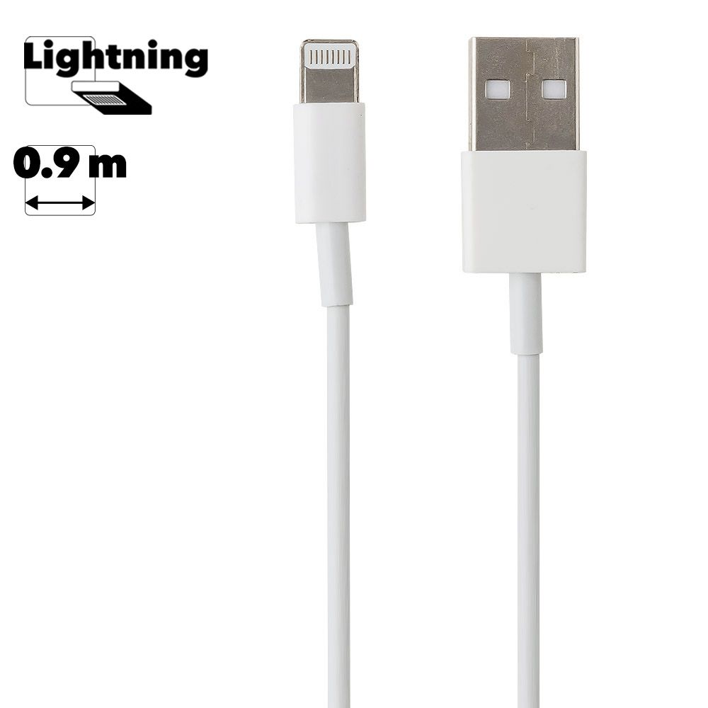 USB Lightning Cable для Apple iPhone 5, iPad Mini, iPad (OEM, техпак) Акция  при покупке от 100 шт.! R0006793 купить в Минске, цена