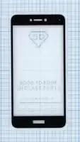Защитное стекло "Полное покрытие" для Huawei P8 Lite (2017), Honor 8 lite, черное