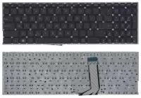 Клавиатура для ноутбука Asus X756, черная без рамки (горизонтальный Enter)
