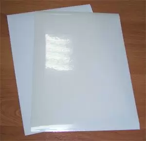 Пленка самоклеящаяся для печати на лазерном принтере, л.А4, прозрачная, LAN-MUL-A4-00