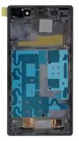 Модуль (матрица + тачскрин) для Sony Xperia Z1, черный с рамкой
