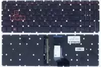 Клавиатура для ноутбука Acer Aspire VX5-591G, VX5-591, VX15, VN7-593, AN515-51, черная, кнопки красные, с подсветкой