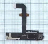 Шлейф с разъемом питания (Dock Connector), микрофоном и звонком для Lenovo K900, черный