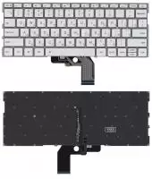Клавиатура для ноутбука Xiaomi Mi Air 13.3, серебристая с подсветкой