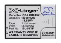 Аккумулятор (батарея) CameronSino CS-LKH815XL, BL-51YF для телефона LG G4 H818, 3.85В, 3000мАч, 11.55Wh
