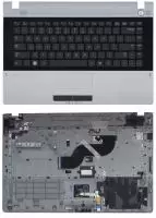 Клавиатура для ноутбука Samsung RV420 серая топ-панель