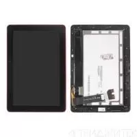 Модуль для планшета Asus MeMO Pad 10 (ME103K-1A) с передней панелью, черный с красной окантовкой, оригинал