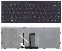 Клавиатура для ноутбука Lenovo Flex 2-14, G40-30, G40-70, черная с черной рамкой с подсветкой