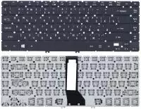 Клавиатура для ноутбука Acer Aspire R7-571, черная c подсветкой горизонтальный Enter