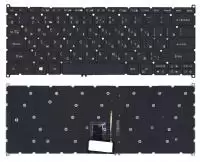 Клавиатура для ноутбука Acer Aspire R14, R5-471, черная с подсветкой