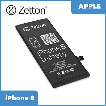 Аккумулятор Zetton для телефона Apple iPhone 8, 1960мАч
