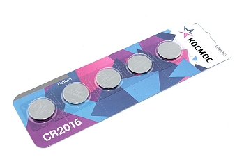 Батарейка Космос СR2016, упаковка