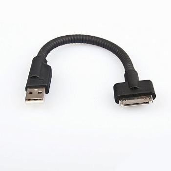 USB Дата-кабель жесткий держатель для Apple 30-pin iPhone 4, 4S (коробка)