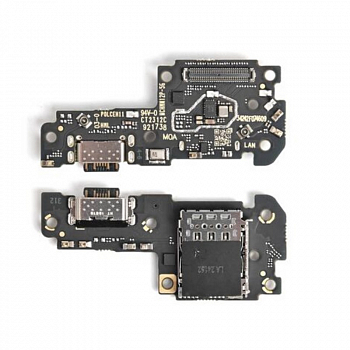 Нижняя плата Xiaomi Redmi Note 12 Pro 5G (22101316C) коннектор SIM, MIC
