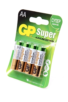 Батарейка (элемент питания) GP Super GP15A-CR4 LR6 BL4, 1 штука
