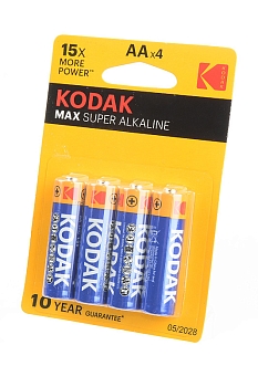 Батарейка (элемент питания) Kodak Max LR6 BL4, 1 штука