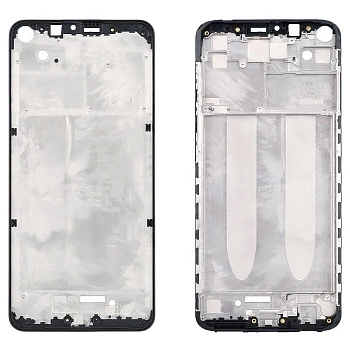 Рамка дисплея (средняя часть) для Xiaomi Redmi Note 9, черная