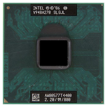Процессор Socket P Intel Pentium Dual-Core Mobile T4400 2200MHz (Penryn, 1024Kb L2 Cache, 800 MHz, SLGJL) RB