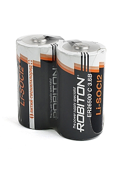 Батарейка (элемент питания) Robiton ER26500-FT C с лепестковыми выводами SR2, в упак 10шт (коробка160 шт), 1 штука