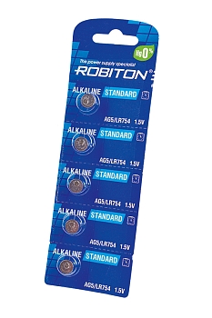 Батарейка (элемент питания) Robiton Standard R-AG5-0-BL5 AG5 (0% Hg) BL5, 1 штука