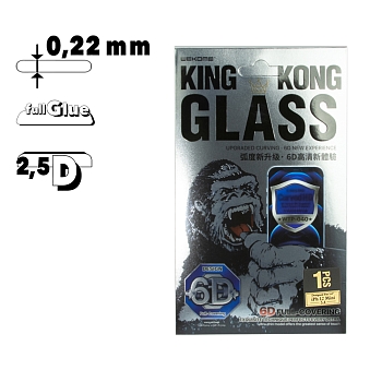Защитное стекло WK WTP-40 Kingkong 6D Curved HD для Apple iPhone 12 Mini с черной рамкой