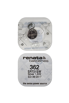 Батарейка (элемент питания) Renata SR721SW 362, 1 штука