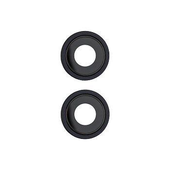 Стекло камеры для iPhone 13 (черный) (комплект 2 шт) (100% components)